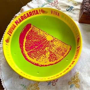 Viva Margarita 13" Metal Cocktail Tray. Serve Your Cocktails in Style. 13"x 2"